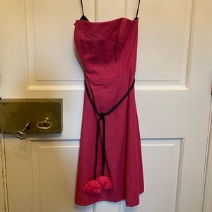 Pink Strapless Mini Dress